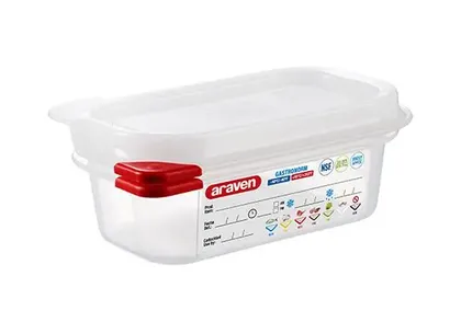 Contenedor Hermetico de 1/9 (17.6×10.8×6.5) 0.6 L