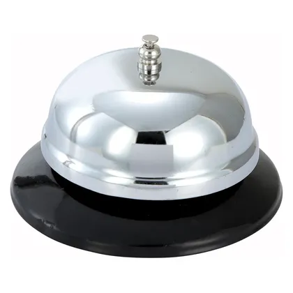 Campana Cromada con Base Plástica