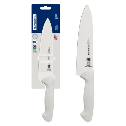 Cuchillo Chef Tramontina Premium con Lámina de Acero Inoxidable y Mango de Polipropileno B