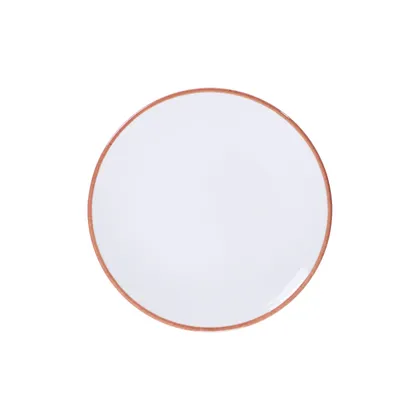 Plato Postre Tramontina Jeri Mocha en Porcelana 23 cm