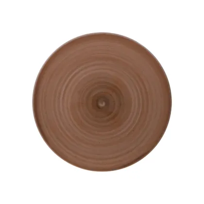 Plato Raso Tramontina Paraty Mocha en Porcelana 25 cm
