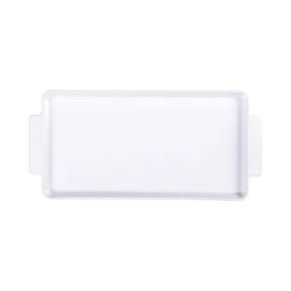 Bandeja Rectangular Tramontina Maria Augusta en Porcelana 28x15 cm