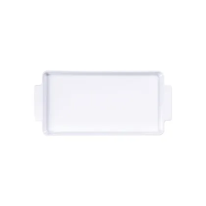 Bandeja Rectangular Tramontina Maria Augusta en Porcelana 24x13 cm