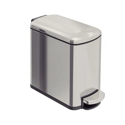 Basurero Tramontina Tipo D Slim en Acero Inoxidable con Acabado Satinado 6 L