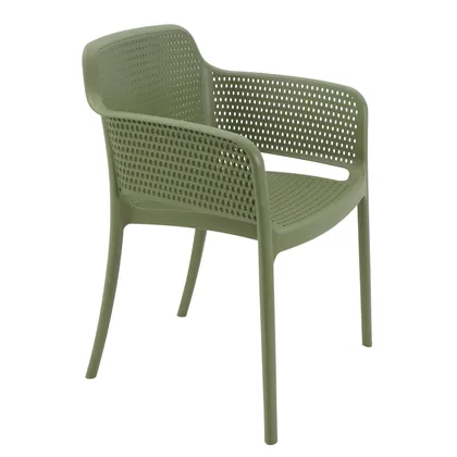 Silla Tramontina Summa Gabriela Eco en Polipropileno Océano +Clean Verde Oliva