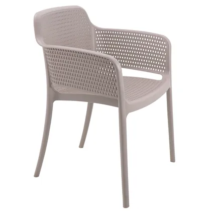 Silla Tramontina Summa Gabriela en Polipropileno y Fibra de Vidrio Taupe