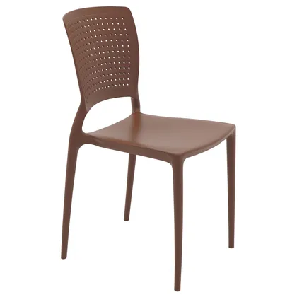 Silla Tramontina Summa Safira en Polipropileno y Fibra de Vidrio Terracota