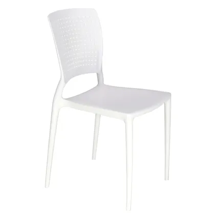 Silla Tramontina Summa Safira en Polipropileno y Fibra de Vidrio Blanco