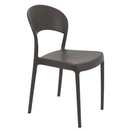 Silla Tramontina Summa Sissi Eco en Polipropileno y Fibra de Vidrio Marrón con Respaldo Ce