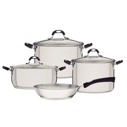 Batería de cocina Astro Silicone de acero inoxidable 4 piezas Tramontina