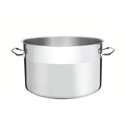 Olla Empresarial de acero inoxidable con fondo triple sin tapa de 50 cm y 58l Tramontina