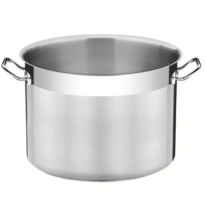 Olla Empresarial de acero inoxidable con fondo triple sin tapa de 36 cm y 28l Tramontina