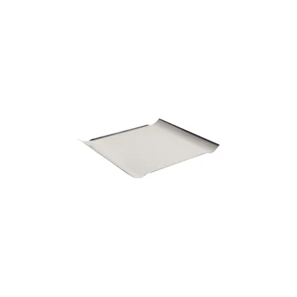 Bandeja Tramontina Quadrata rectangular de acero inoxidable alto brillo 32 x 28 cm