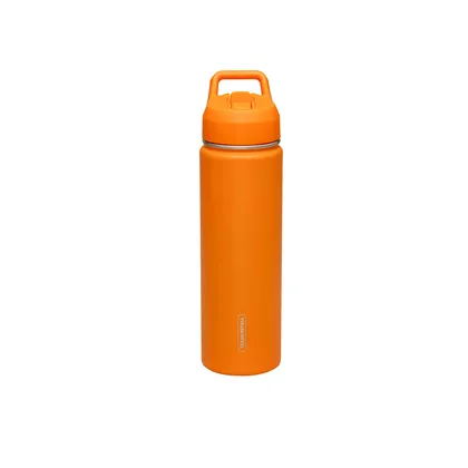 Termo Tramontina 650 ml en Acero Revestido Naranja con Sorbete
