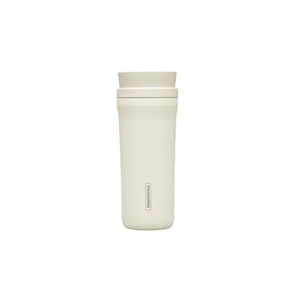 Vaso Térmico Tramontina 460 ml Beige en Acero Inoxidable con Boca 360°