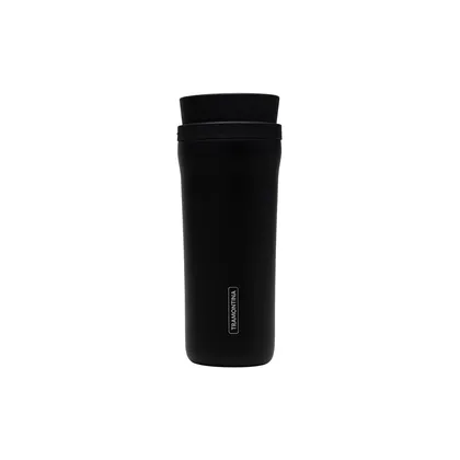 Vaso Térmico Tramontina 460 ml Negro en Acero Inoxidable con Boca 360°