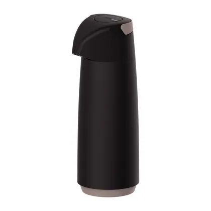 Termo Tramontina Exata en Plástico Negro con Ampolla de Vidrio 1,8 L