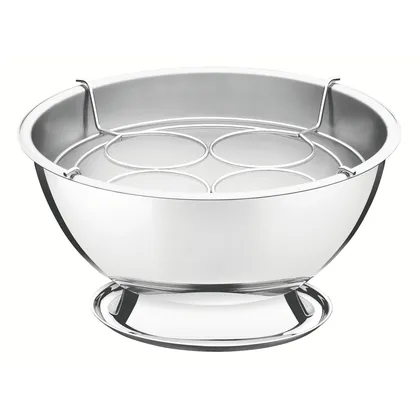 Champañera Tramontina de acero inoxidable con soporte para 4 botellas 36 cm 12,4 L