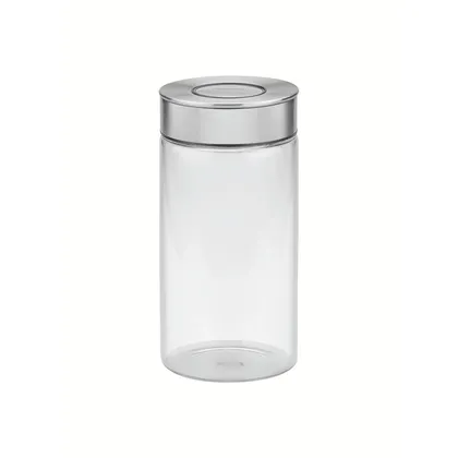 Contenedor de vidrio Purezza con tapa de acero inoxidable de 1,4l Tramontina
