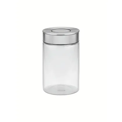 Contenedor de vidrio Purezza con tapa de acero inoxidable de 1l Tramontina