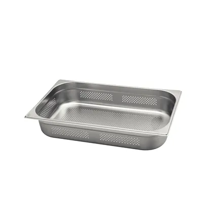 Cuba perforada GN 1/1 de acero inoxidable sin asas y profundidad de 100 mm Tramontina -