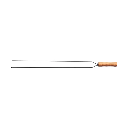 Pincho Doble para Asado Tramontina con Lámina de Acero Inoxidable y Mango de Madera 85 cm