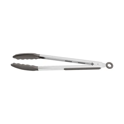 Pinza Multiuso Tramontina Softta de Silicona Gris 33,9 cm