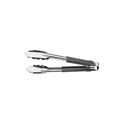 Pinza Tramontina Utilità en Acero Inoxidable con Mango Revestido de Goma Gris 24 cm