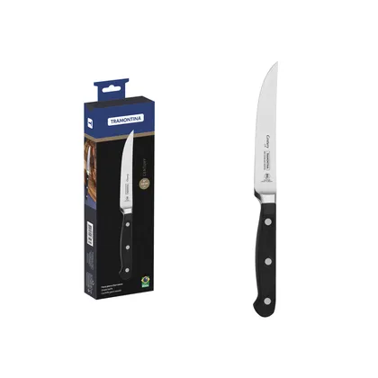 Cuchillo para Asado Tramontina Century con lámina de acero inoxidable y mango de policarbo