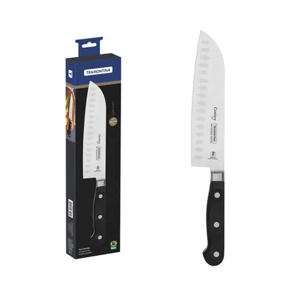 Cuchillo Santoku Tramontina Century con Lámina en Acero Inoxidable y Mango en Policarbonat