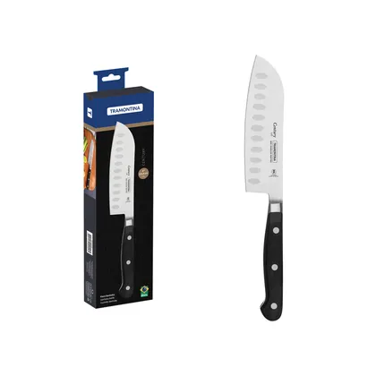Cuchillo Santoku Tramontina Century con Lámina en Acero Inoxidable y Mango en Policarbonat