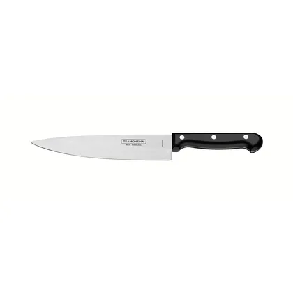 Cuchillo Chef Tramontina Ultracorte con lámina de acero inoxidable y mango de polipropilen