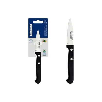 Cuchillo para Legumbres y Frutas Tramontina Ultracorte con Lámina de Acero Inoxidable y Ma
