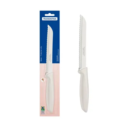 Cuchillo para Pan Tramontina Affilata con Lámina de Acero Inoxidable y Mango de Polipropil