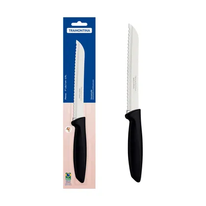 Cuchillo para Pan Tramontina Plenus con Lámina en Acero Inoxidable y Mango de Polipropilen