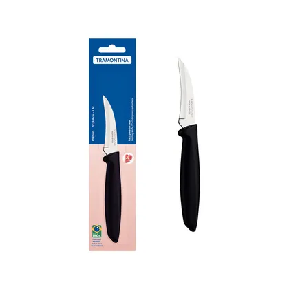 Cuchillo para Redondear Tramontina Plenus con Lámina en Acero Inoxidable y Mango de Polipr