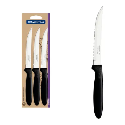 Juego de Cuchillos para Asado Tramontina Ipanema con Láminas de Acero Inoxidable y Mangos