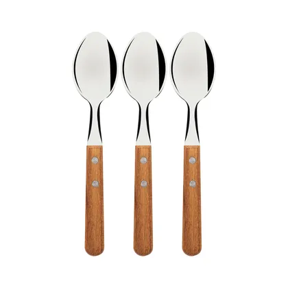 Juego de Cucharas de Mesa Tramontina Dynamic con Láminas en Acero Inoxidable y Mangos de M