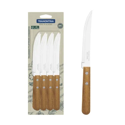 Juego de Cuchillos para Asado y Frutas Tramontina Dynamic con Láminas de Acero Inoxidable