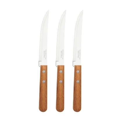 Juego de Cuchillos para Asado y Frutas Tramontina Dynamic con Láminas de Acero Inoxidable
