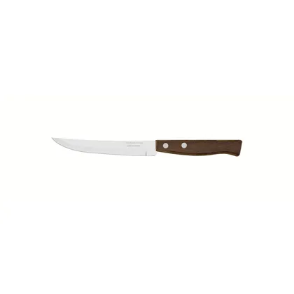 Cuchillo para Asado Tramontina Tradicional con Lámina de Acero Inoxidable con hilo Liso y