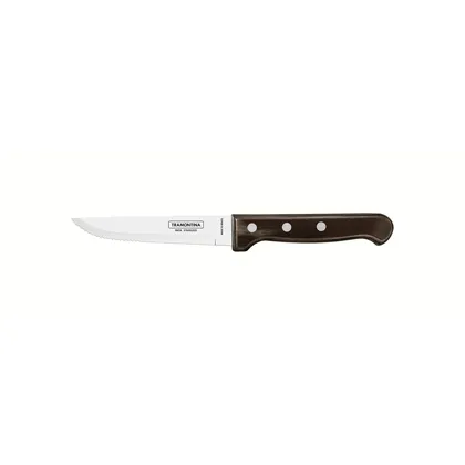 Cuchillo para Asado Jumbo Tramontina con Lámina de Acero Inoxidable y Mango de Madera Poly
