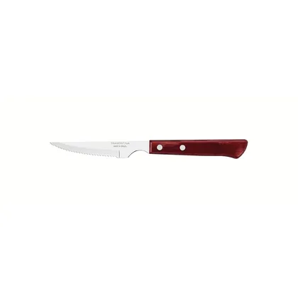 Cuchillo para Asado Tramontina con Lámina de Acero Inoxidable y Mango de Madera Tratada Po