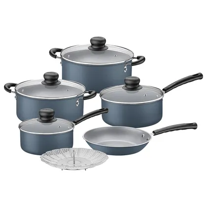 Batería de cocina Tramontina Versalhes en aluminio con revestimiento interno y externo con