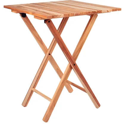 Mesa Plegable Tramontina Lille de Madera Mixta Acabado Natural Lijado