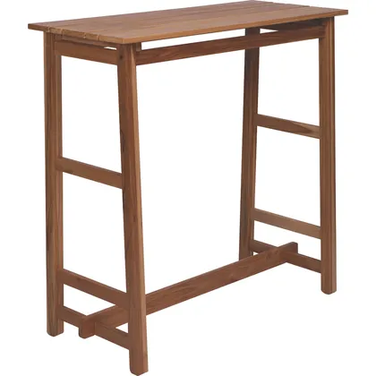 Mesa alta y aparador Tramontina Verona de madera de teca con acabado en barniz incoloro