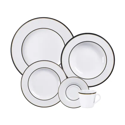 Vajilla Tramontina Sienna en Porcelana Decorada 30 Piezas