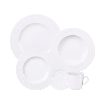Vajilla Tramontina Ingrid en Porcelana 20 Piezas