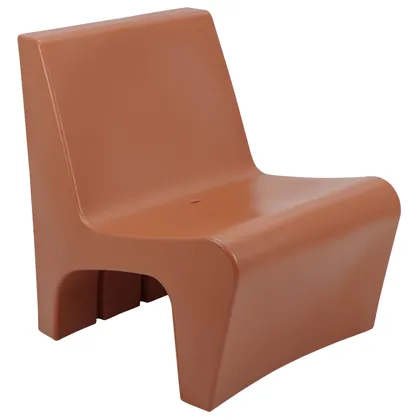 Sillón Tramontina Berta en Polietileno Naranja Caqui