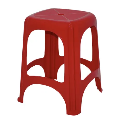 Banqueta Tramontina Niterói ECO en Polipropileno Rojo